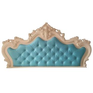 欧式弧形床头软包掉皮翻新包床头套靠背皮革面料珠光亮面硬包皮革