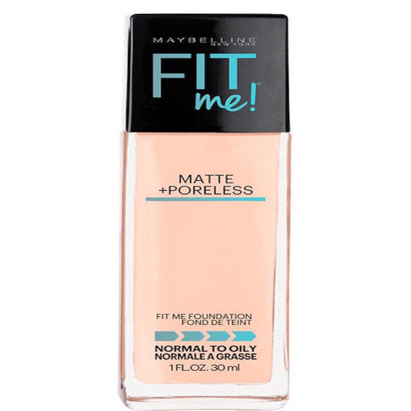 现货包邮Maybelline美宝莲FIT ME顺滑隐形毛孔粉底液哑光美黑欧美