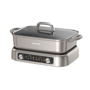 九阳秒涮电火锅家用多功能分控分体锅煎炒电热煮锅鸳鸯锅喷烹饪机