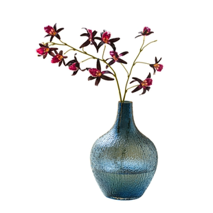 高级感花瓶摆件玻璃水培吊钟雪柳马醉木水养插花鲜花客厅落地装饰