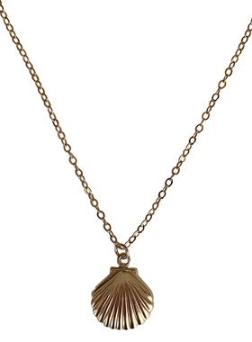 贝壳美国进口包金不褪色锁骨链