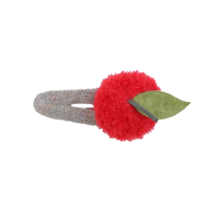 甜美立体蕾丝小蝴蝶结花边小苹果发夹儿童生日头饰圣诞新年发饰女