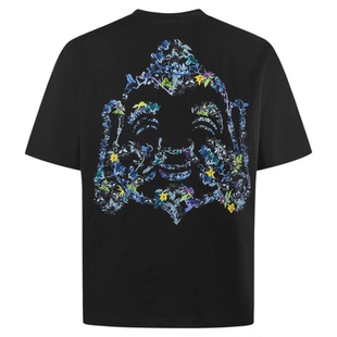 EVISU福神 男士佛头印花短袖T恤2ESHTM5TS1229LFCT