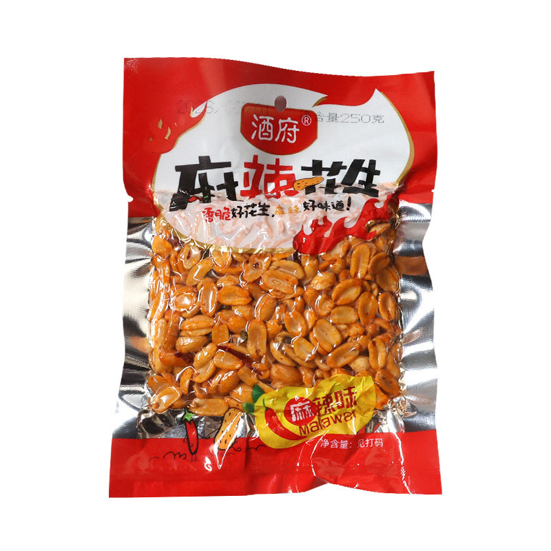 酒府麻辣花生香酥五香油炸椒盐花生米熟食酥脆鲜香坚果特产下酒菜