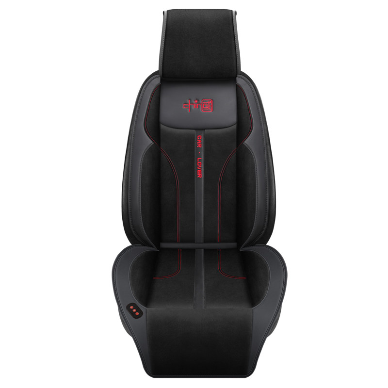 石墨烯汽车加热坐垫冬季车载短毛绒电热座椅垫12v24v通用保暖垫子