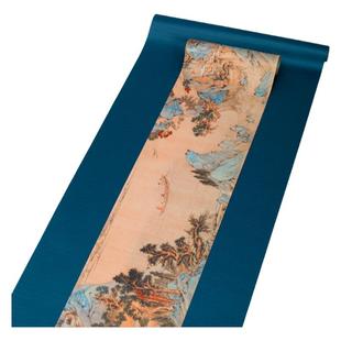 宋代美学桌垫布茶席防水千里江山图桌旗高端新中式禅意茶旗茶桌布