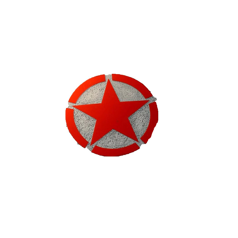 魅影车贴五角星后视镜改装饰