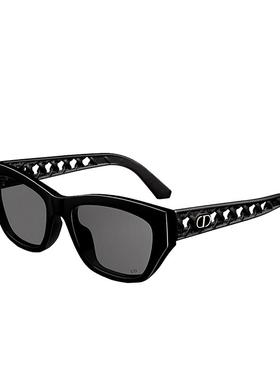 迪奥编织藤格纹CD字母logo墨镜