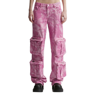 Blumarine Chiné Camouflage Print Cargo Pants长裤休闲裤女HBX
