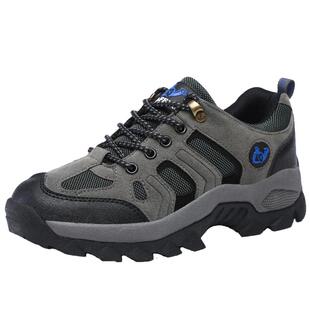 冬季户外男鞋加绒运动休闲鞋保暖防滑登山鞋大码徒步舒适旅游鞋