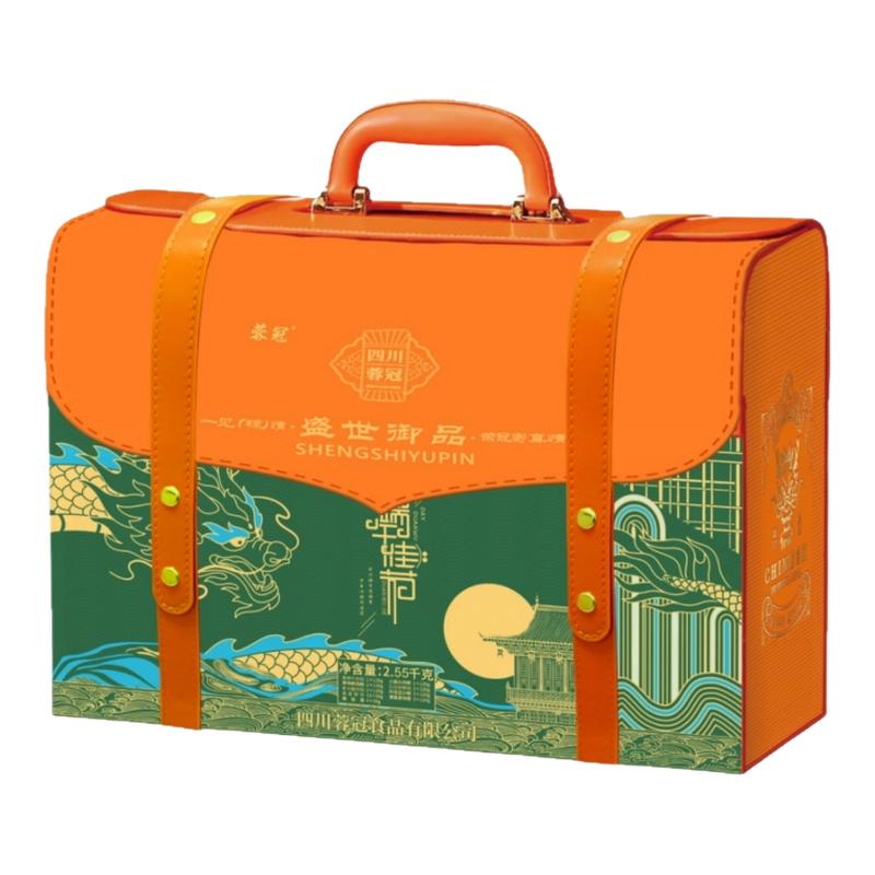 成都蓉冠粽子禮盒裝酒店企業(yè)貼牌鮮肉粽豌豆臘板栗可定制logo