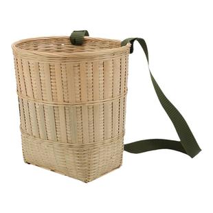 竹编背篓手工双肩采药背篓舞蹈道具竹篓筐采摘茶叶买菜小中大背篓