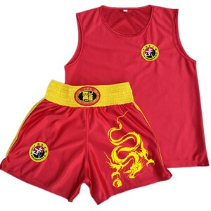散打武术训练服拳击短裤表演服装