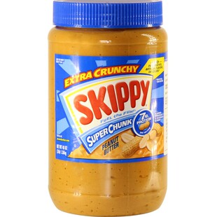 COSTCO代购 美国四季宝SKIPPY史可比细粒柔滑粗粒花生酱1.36KG