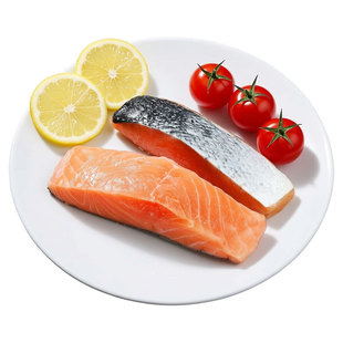 一诺三文鱼段智利进口新鲜冷冻大西洋鲑鱼块带皮无刺宝宝辅食生鲜