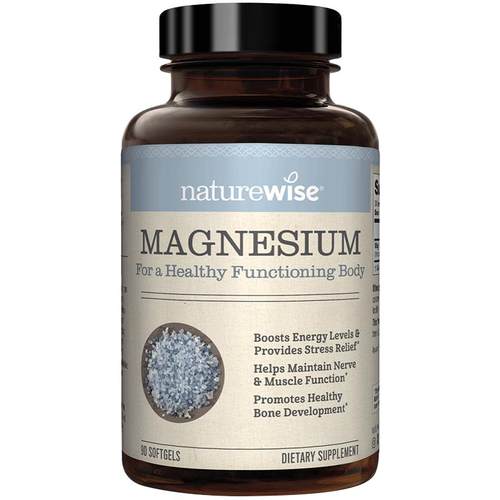 Naturewise海洋镁元素补镁片镁补充剂非甘氨苏糖酸锌钾钙镁锌