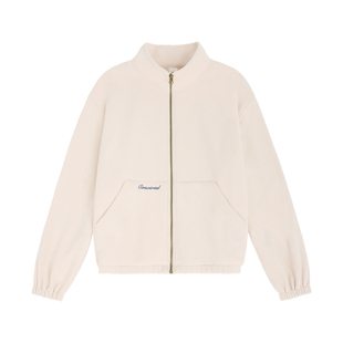 「MISAZ」发热小暖炉！细腻摇粒绒 轻盈立领 口袋刺绣卫衣外套