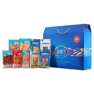 【威海特产】金鹏海味零食即食海鲜大礼包送礼山东伴手礼盒旗舰店