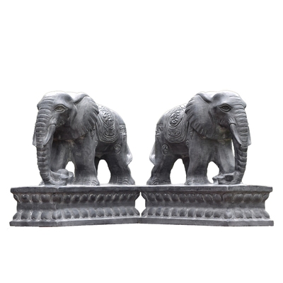 大象摆件青石雕刻小象镇宅石雕