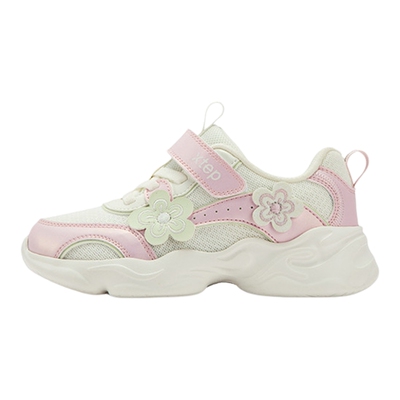 特步童鞋儿童休闲鞋新款女童魔术贴运动鞋小童棉鞋保暖跑步鞋