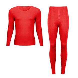 雅黛丽本命年男装秋冬内衣红色秋衣秋裤套装保暖衣男款男士保暖衣