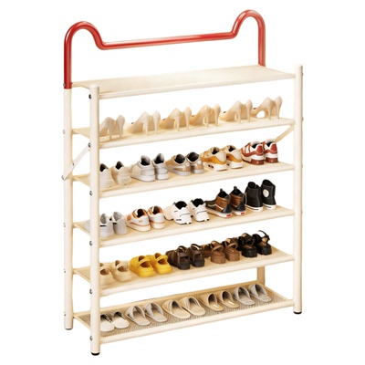 安居客超薄鞋柜2026新款免安装入户门多层鞋架结实耐用出租屋用