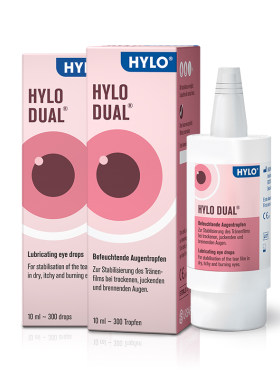 【自营】海露HYLO DUAL滴眼液隐形眼镜眼药水10ml*2 美瞳直接滴