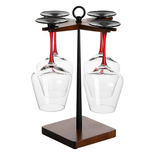 创意实木红酒杯架子悬挂高脚杯吊杯现代高档简约酒柜摆件展示家用