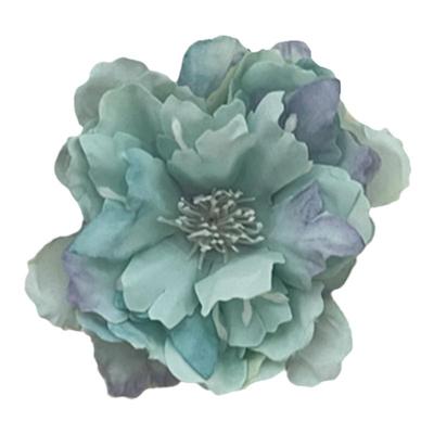 kawaii酱晕染蓝色山茶花发夹边夹