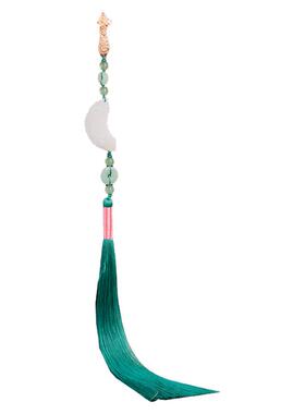 复古新中式压襟长流苏