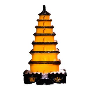 西安冰箱贴大雁塔发光夜灯磁贴树脂微缩文创个性diy创意旅游纪念