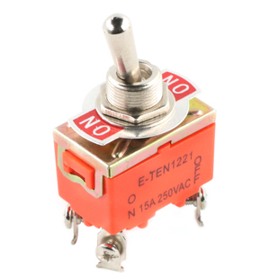 摇臂开关 钮子电源摇头拨杆扭子开关 3/6/9脚E-TEN1021/1221/1321