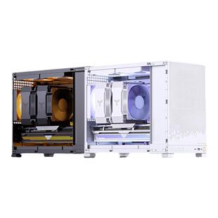 乔思伯D32 STD标准版白 MATX桌面小机箱侧透/支持背插MATX主板