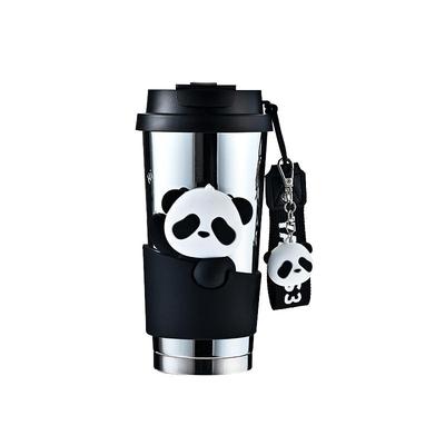 yanis3熊猫咖啡杯陶瓷内胆保温杯