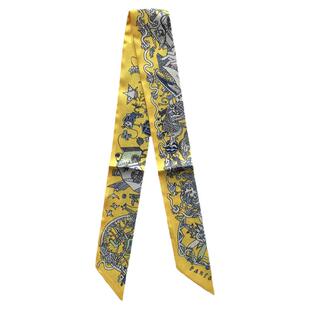 h粉色窄条系包包丝巾缠带女夏季薄款小长条绑包丝带手柄包带绑带