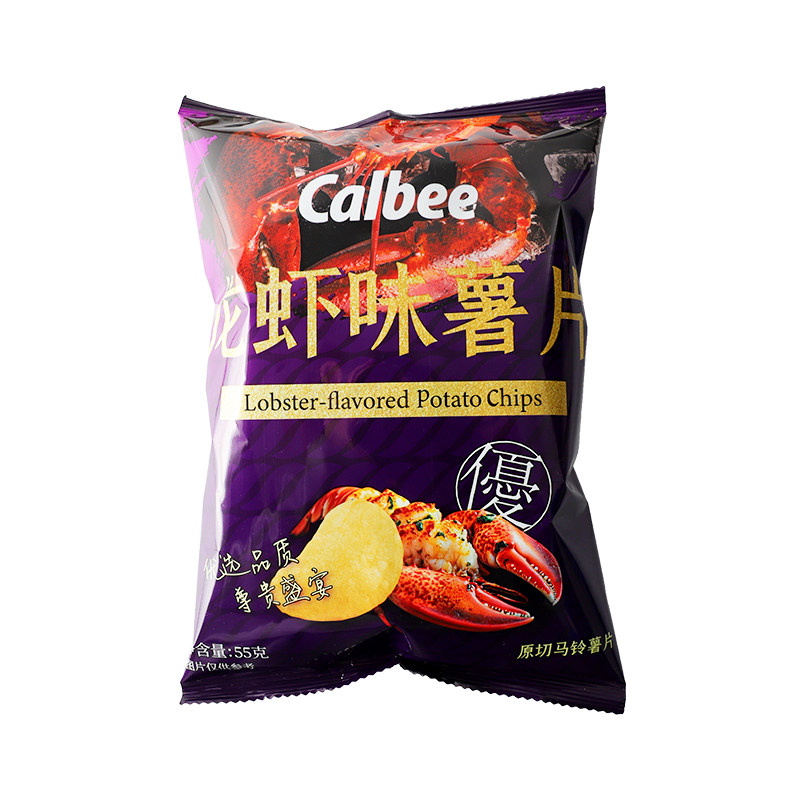 Calbee/卡乐比龙虾味薯片鲜香浓郁口口香脆休闲办公室膨化小零食