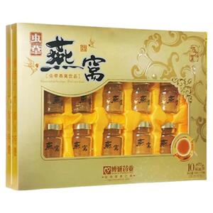 10瓶燕窝礼盒装送礼长辈即食中老年人虫草人参冲泡营养滋补品正品