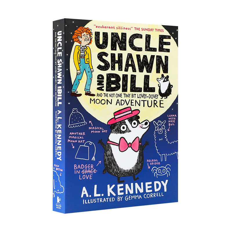 英文原版肖恩叔叔和比尔之月球探险#3Uncle Shawn and Bill and the Not One Tiny Bit Lovey-Dovey Moon Adventure儿童章节书