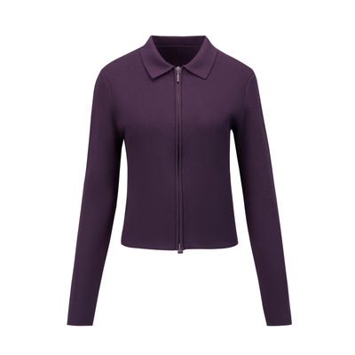 DESCENTE迪桑特WOMEN’S DUALIS系列女士针织拉链修身运动上衣