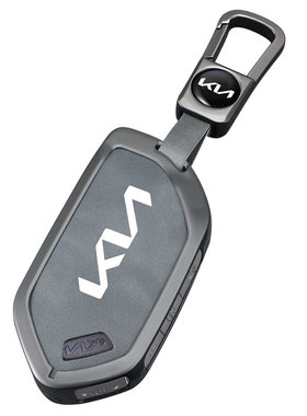 起亚EV5钥匙套KIA EV6汽车遥控金属保护壳EV9皮革防刮耐磨挂扣绳