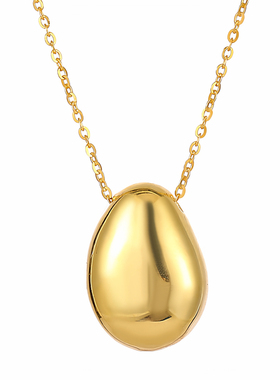 透莎鸽子蛋925纯银项链女