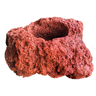 火山石花盆腾冲天然火山岩多肉菖蒲文竹兰花石斛园艺绿植通用大号