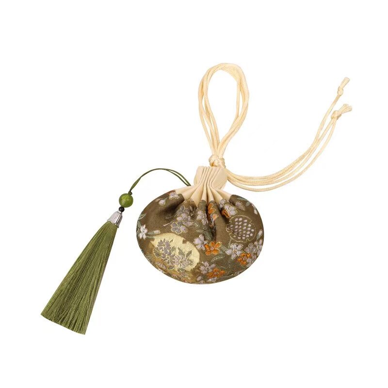 古风锦缎流苏祈福香囊车挂