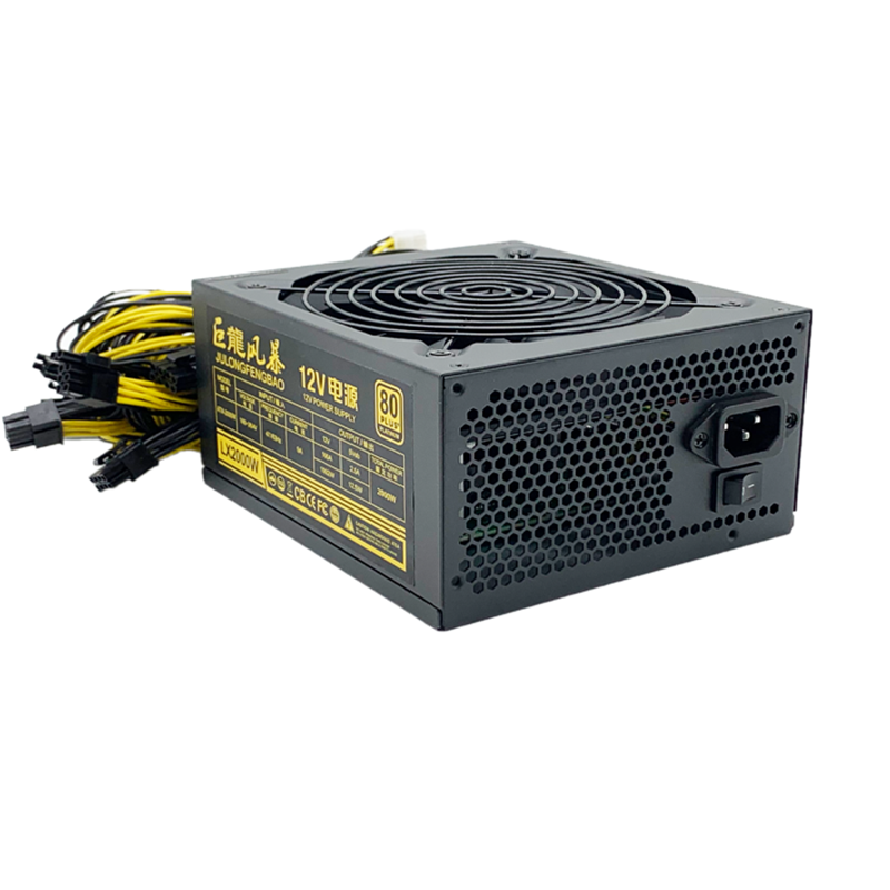 巨龙风暴1800W静音2000W电源2400W 3000W 8卡B75 X79 S9平台2600W