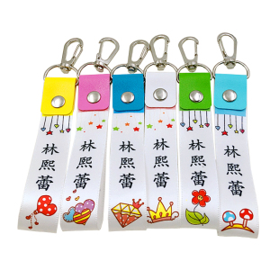 幼儿园宝宝姓名按扣名字布条贴挂扣名不褪色字条书包可缝免熨烫贴