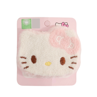 三丽鸥正版可爱卡通少女心发饰发夹毛绒刺绣bb夹凯蒂猫日常搭配萌