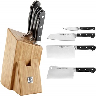 德国进口双立人Pro不锈钢锻打中式切片切菜刀砍骨刀多用刀具5件套