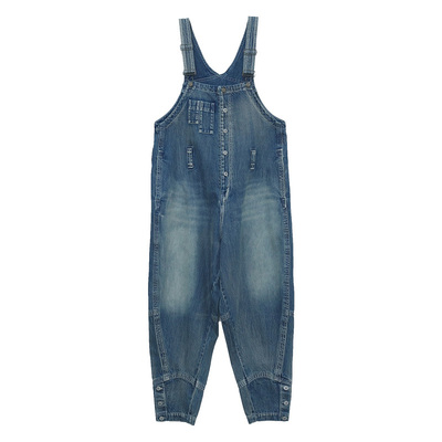 设计师纯棉牛仔连衣裤