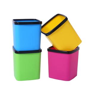 简约网红桌面小垃圾桶迷你客厅车桌上无盖热销方形分类收纳筒纸篓