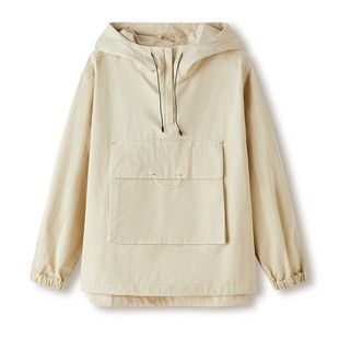CLOUDSPACE「晓光外套」轻户外全棉半门襟连帽休闲外套春秋女上衣